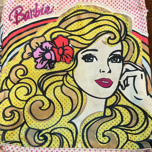 Loungefly Barbie Retro Canvas Tote Bag, Vintage, Rare, 15 X 14 - Picture 2 of 9